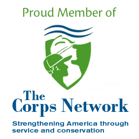 Logo that says "Proud Member of The Corps Network"