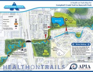 Example Health on Trails map.