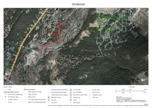 Girdwood Lower Iditarod National Historic Trail map